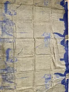 naniiro カーキ色、黒　ダブルガーゼ生地105㎝×約170㎝