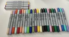 コピックスケッチ 28本まとめ売り インク切れ ジャンク 色見本付き