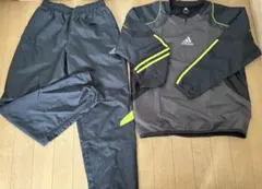 アディダス★150cm★スポーツウェア上下★ブラック＆イエロー