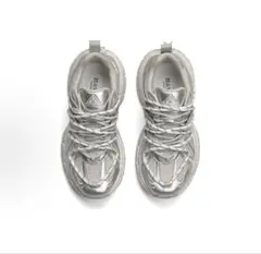 シルバー 厚底スニーカー