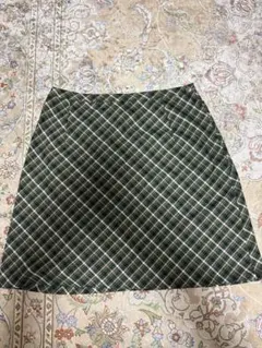 美品xgirlエックスガール　チェックミニスカート