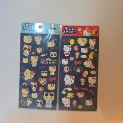 サンリオ　ハローキティ　デニムステッカー