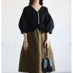 Bonjour Sagan ボンジュールサガン　ビッグパールボタンカーディガン