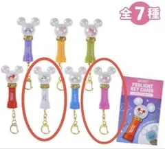 ディズニー シークレット ペンライトキーチェーン　ベイマックス & チェシャ猫
