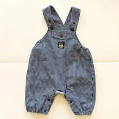 ベビー　オーバーオール ストライプ　ロンパース