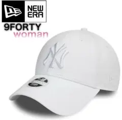 ニューエラ キャップ 帽子 9FORTY WOMEN ヤンキース ホワイト