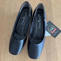 [未使用] Romeo Valentino ブラックパンプス