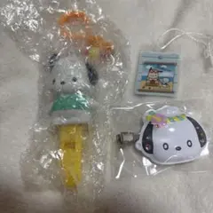 ポチャッコ　シークレット笛付きチャーム　おめんみたいなシークレット前髪クリップ