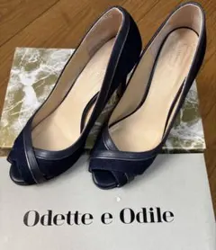 Odette e Odile デニム　オープントゥ　ヒールのサムネイル