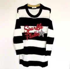 【PINK-latte ピンクラテ】ロング ニット セーター ボーダー