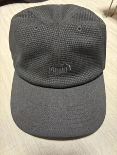 PUMA キャップ ブラック ワッフル素材