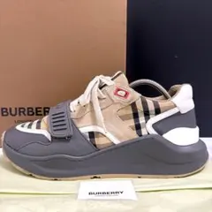 美品⭐️バーバリー ダッドスニーカー ノバチェック ベルクロ メンズ