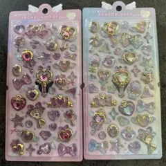 【匿名配送　当日投函】ボンボンドロップシール　マジカル　ピンク　レインボー　2個