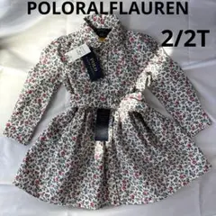 【新品】ポロラルフローレン 小花柄ワンピース 2T 90 上品デザイン　春服