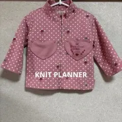 KNIT PLANNER ピンク うさぎと水玉模様 アウターのサムネイル