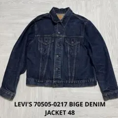 LEVI'S 70505-0217 BIGE DENIM JACKET 48