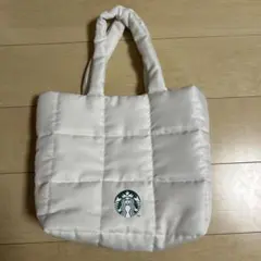 スターバックス キルティングトートバッグ ホワイト