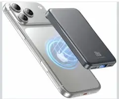 【新品・未開封・PSEマーク付き】モバイルバッテリー 軽量 マグネット式のサムネイル