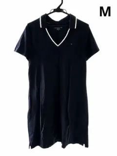 TOMMY HILFIGER ポロワンピース ネイビー M