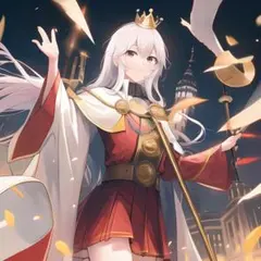 MG756【人気】かわいい　女の子　プリンセス　白髪　おしゃれ　防水ステッカー