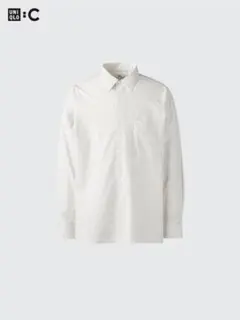 1回着UNIQLO Cブロードオーバーサイズシャツ　ストライプ