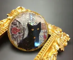 黒猫ちゃん レジンヘアゴム