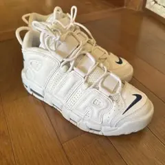 Nike エアモアアップテンポ ホワイト/ミッドナイトネイビー 25.5cm