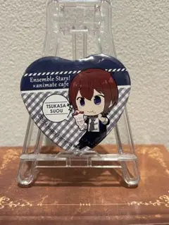 あんスタKnights朱桜司 アニカフェハート型缶バッジ