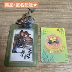 【美品】ズートピア ハッピーくじ ニックジュディカードホルダー & カードセット