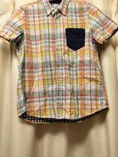 graniph マルチカラー チェック柄 半袖シャツ SS