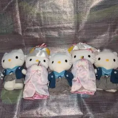 ハローキティ 和服 ぬいぐるみ ５体セット