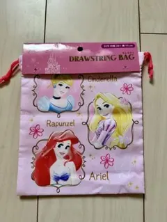 ディズニープリンセス巾着袋ポーチコップ袋