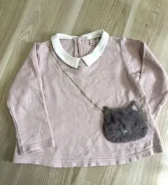 プティマイン　ねこちゃんトレーナー　100cm