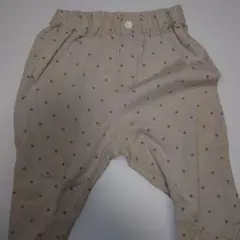 apres les cours　ドット柄フリル7分丈ズボン