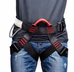 登山ハーネス 安全帯ハーネス アウトドアハーネス D環＆つり環つき安全ベルト