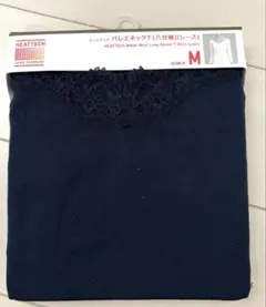 【新品】ユニクロ ヒートテック バレエネック レース 八分袖 M