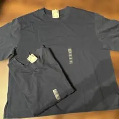 UNIQLO AIRism コットンTシャツ XXL ネイビー　　2点セット