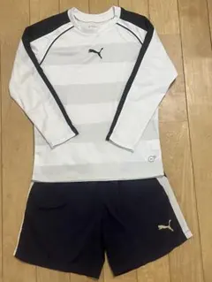 PUMA サッカーウェア 長袖シャツとショートパンツセット