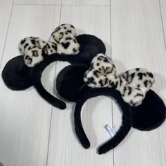 ディズニーミニーヒョウ柄カチューシャ