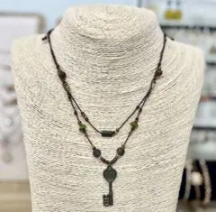 2連ハンドメイドネックレス