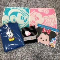 ディズニー　ハンドタオル　ツムツムプレート　パーカー型ノート
