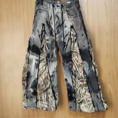 再構築　リアルツリー　リメイクデニムパンツ　W33 L30相当