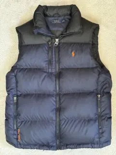 ポロ　ラルフローレン　ダウン ベスト ネイビー　ブラック　S