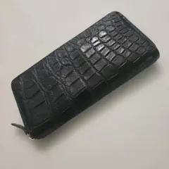 クロコダイル型押し 長財布 グリーン レディースのサムネイル