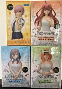 五等分の花嫁∬ SPMフィギュア 中野三玖 四葉 五月 &一花ポリスver.