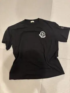 MONCLER ダブルロゴワッペンTシャツ ブラック M即購入⭕️ - メルカリ