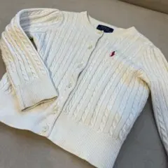 Polo Ralph Lauren ホワイト　カーディガン　100