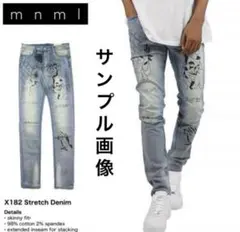 MNML スケルトン デニムパンツ ブラック DAB着用 - メルカリ