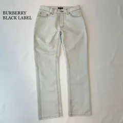 BURBERRY BLACK LABELカジュアルパンツ73ストレート　シルバー