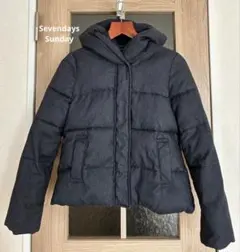♪Sevendays-Sunday♪ フード付きキルティングジャケット M